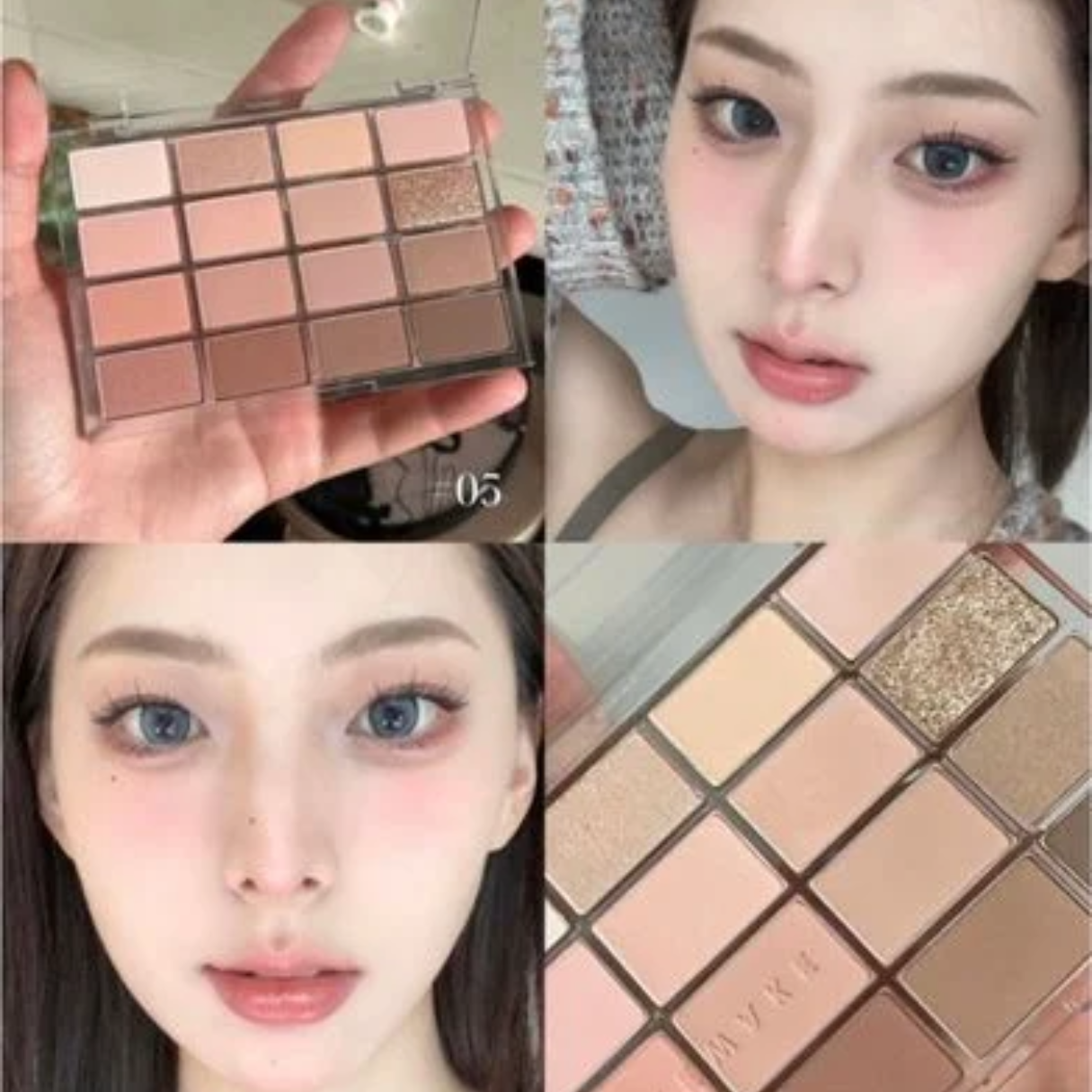 Wakemake Bảng Mắt Soft Blurring Eye Palette Special Set 16 Ô 14G D/C