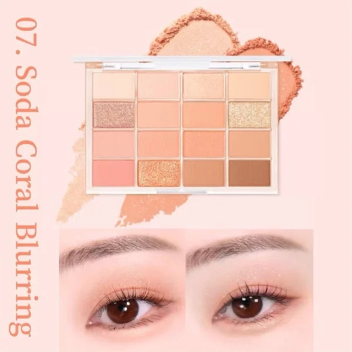 Wakemake Bảng Mắt Soft Blurring Eye Palette Special Set 16 Ô 14G D/C