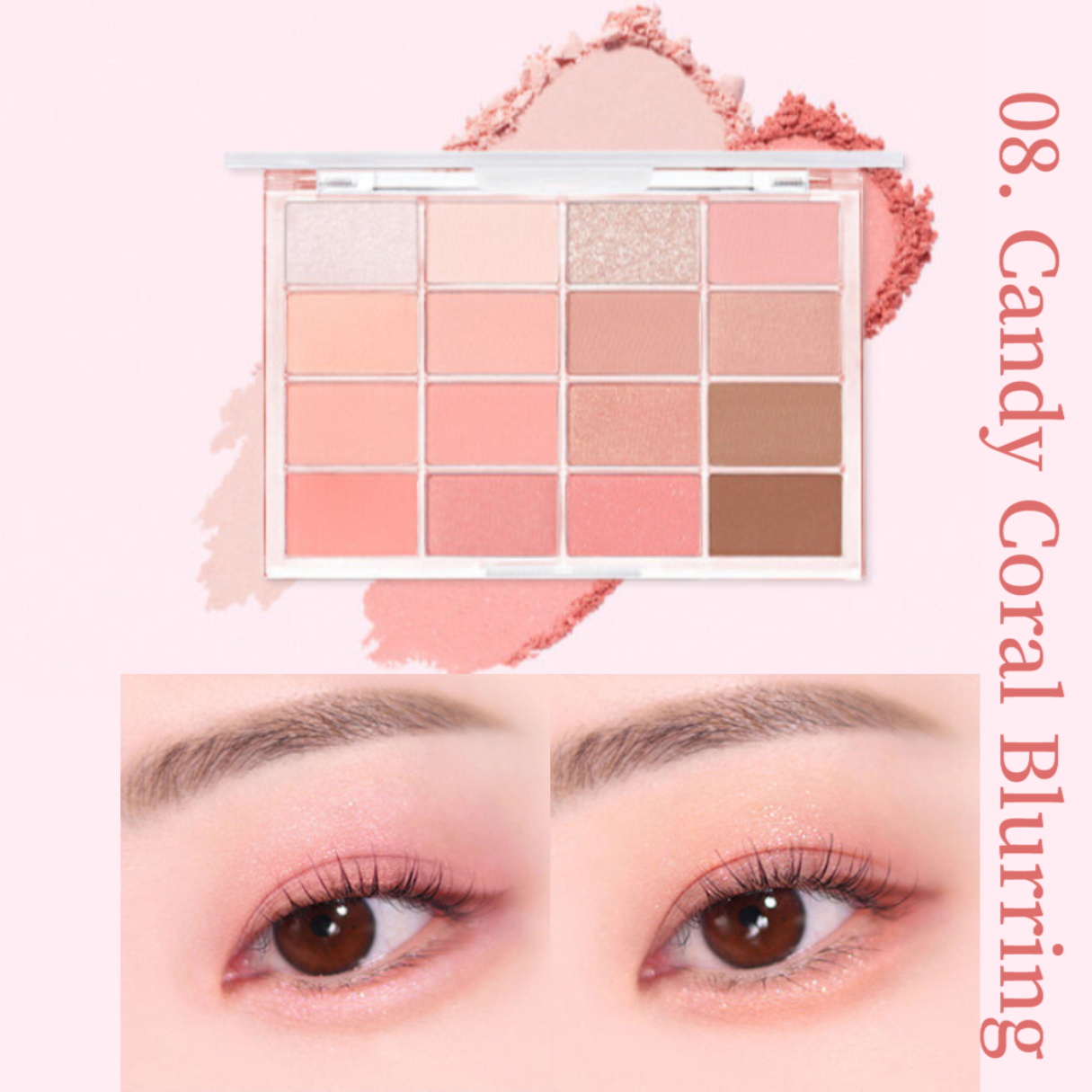 Wakemake Bảng Mắt Soft Blurring Eye Palette Special Set 16 Ô 14G D/C