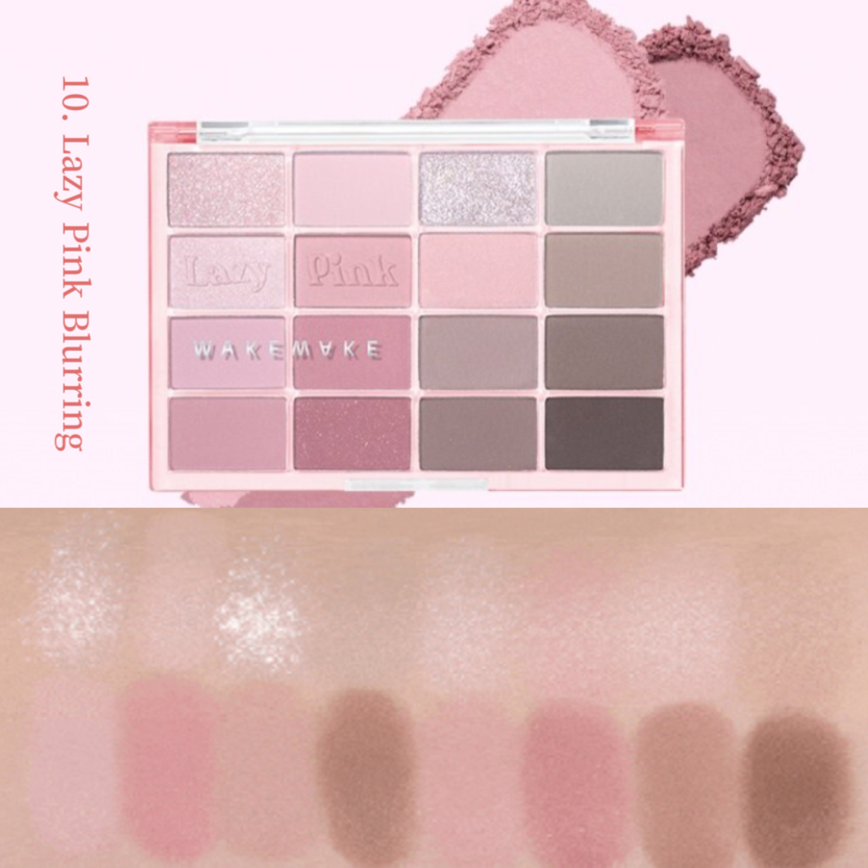 Wakemake Bảng Mắt Soft Blurring Eye Palette Special Set 16 Ô 14G D/C