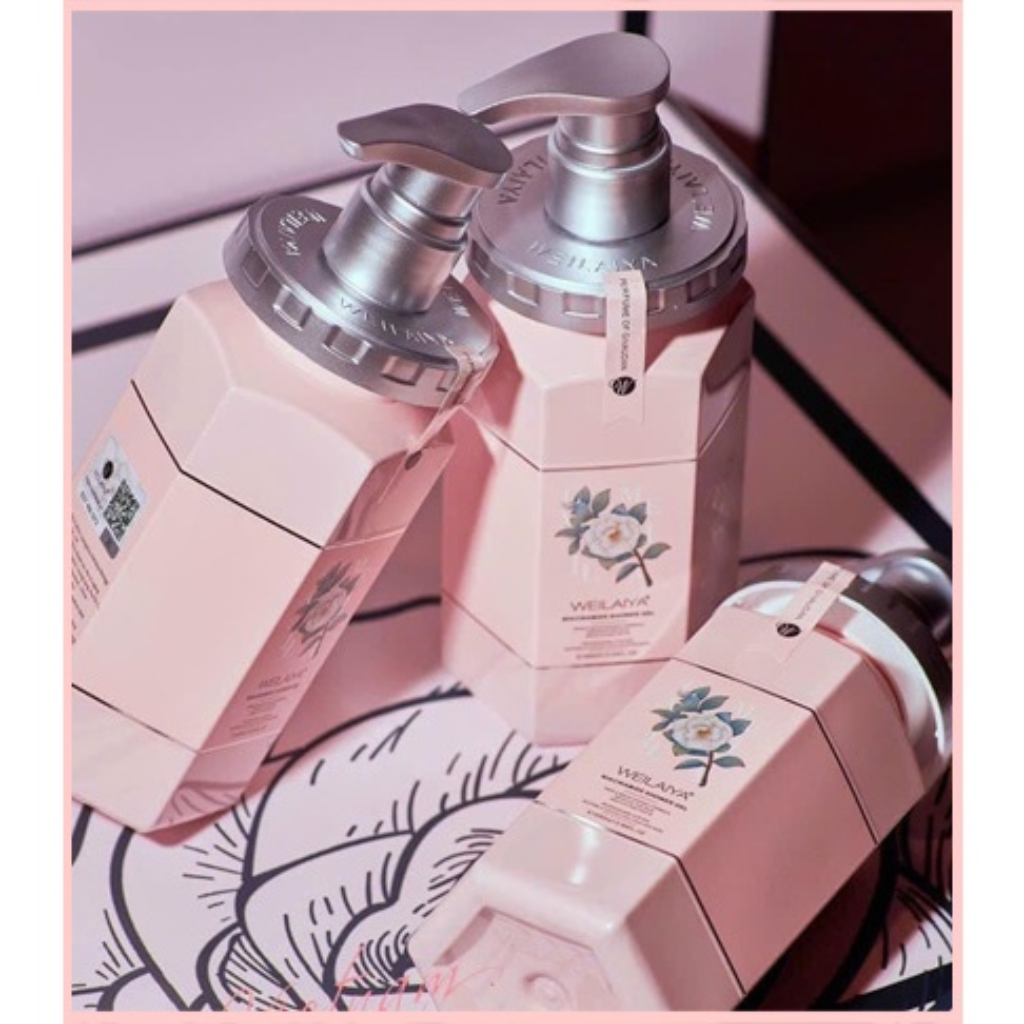Weilaiya Sữa Tắm Niacinamide Hoa Trà - Shower Gel