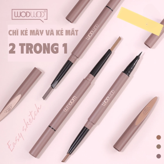 WODWOD Chì Kẻ Mày 2 Đầu