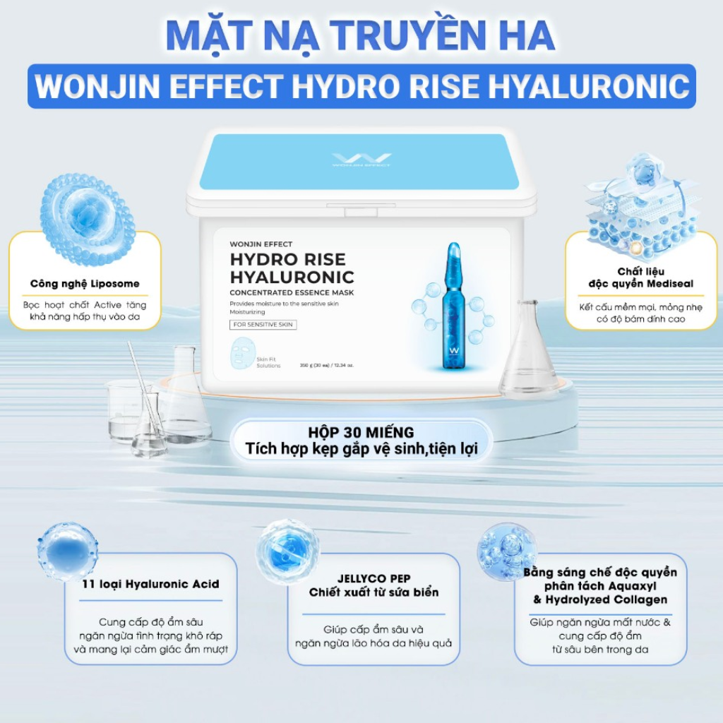Wonjin Effect Concentrated Essence Mask (Hộp 30 miếng)