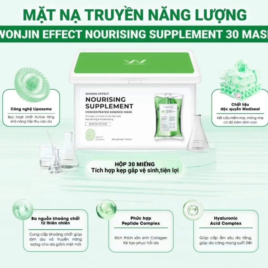 Wonjin Effect Concentrated Essence Mask (Hộp 30 miếng)