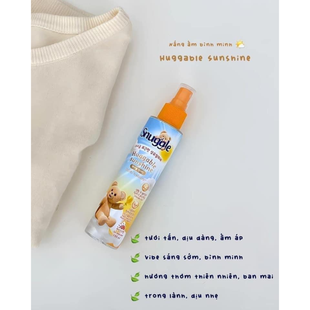 Xịt Thơm Quần Áo Snuggle 150ml