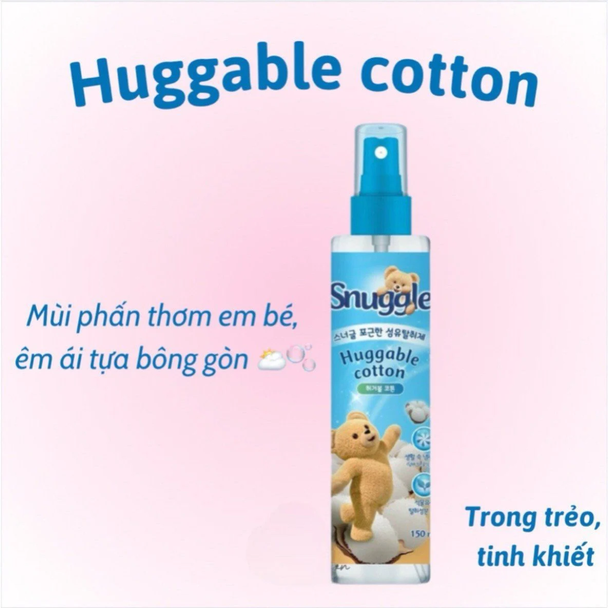Xịt Thơm Quần Áo Snuggle 150ml