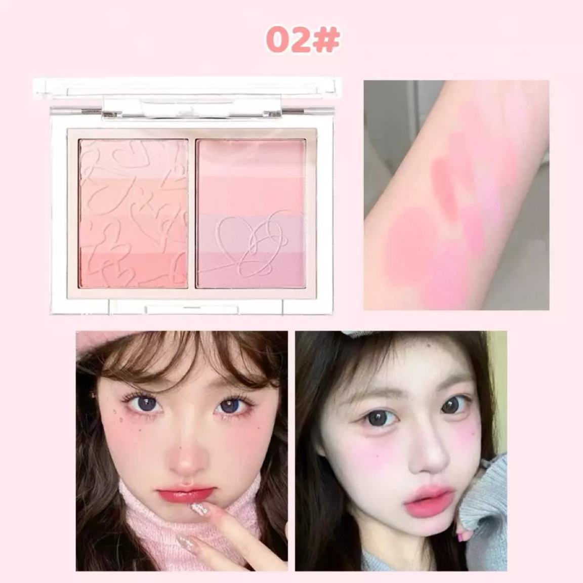 XIXI Bảng Má Hồng 2 ô A Bubbling Heart