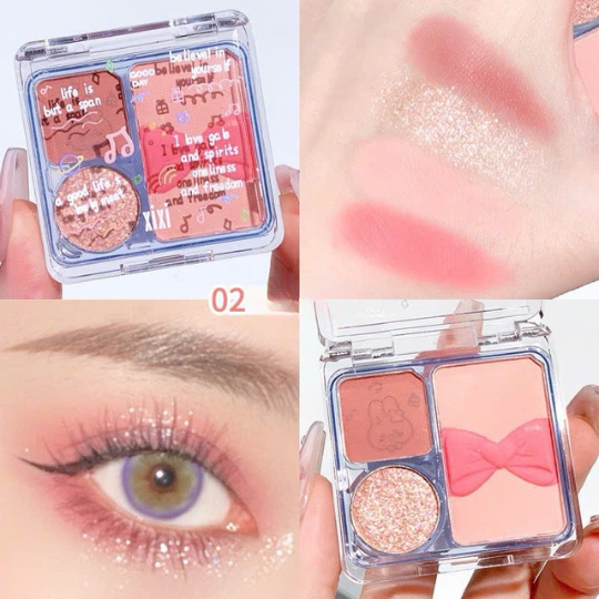 XIXI Bảng Phấn Mắt 3 ô Billie Diary Eye Shadow #02