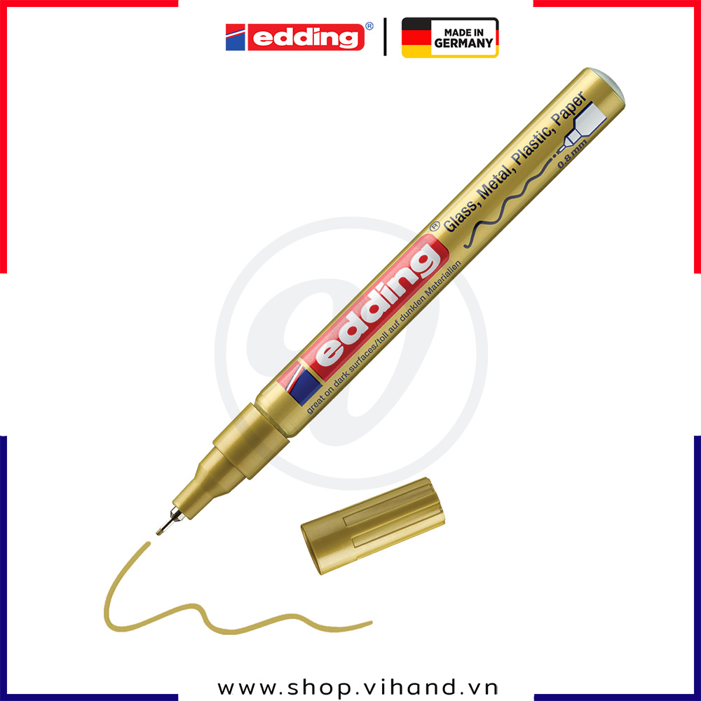 Bút sơn công nghiệp cao cấp Edding 780 Paint Marker Gold
