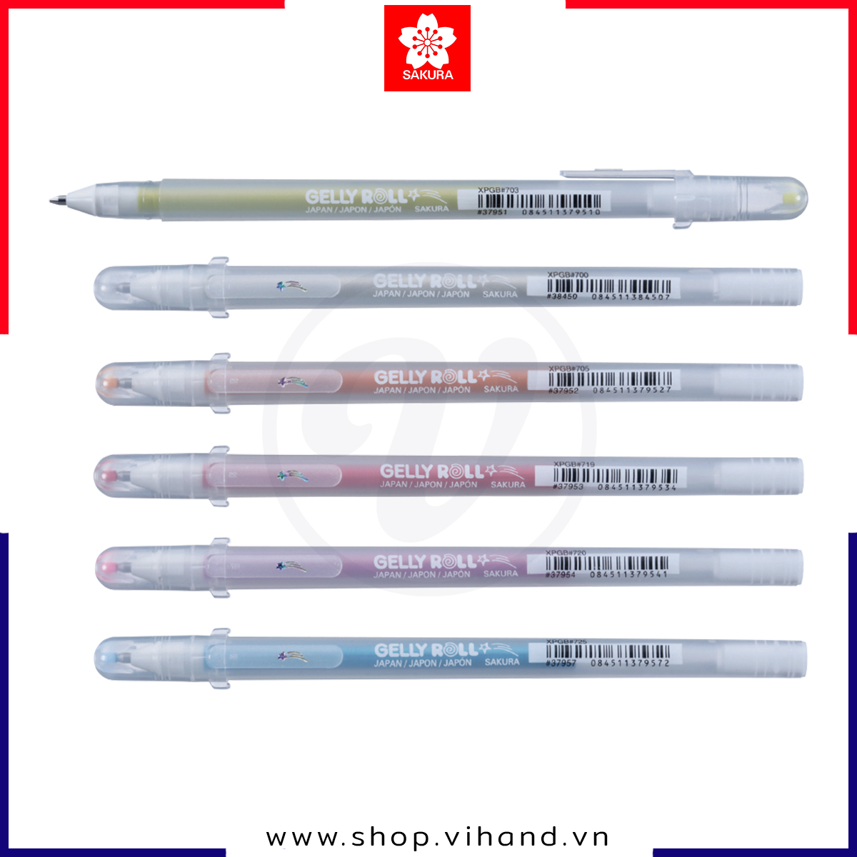 Bút bi Gel mực kim tuyến Sakura Gelly Roll Stardust - Ngòi 0.5mm