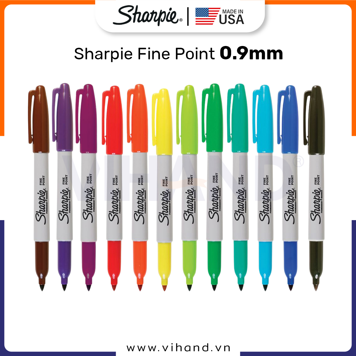 Sharp Point Long Bút lông dầu Sharpie Fine Point 0.9mm