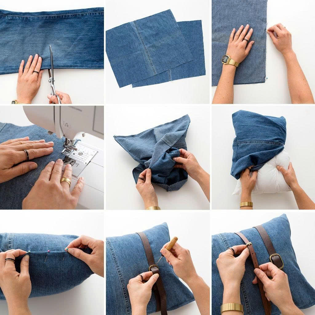 Làm gối nhỏ từ vải cũ – Biến đồ cũ thành món đồ xinh xắn