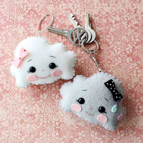 Cách làm móc khoá bằng vải nỉ, móc khoá handmade đẹp