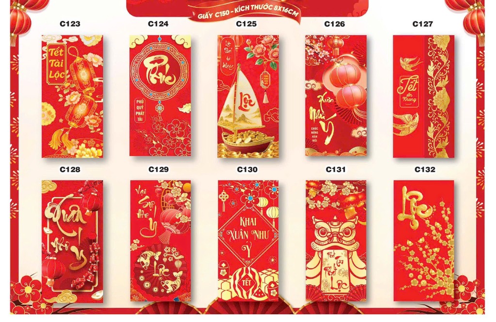 SET Bao Lì Xì Đủ Mẫu ( khoảng 100c)
