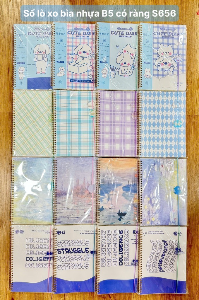 SỔ LÒ XO B5 CÓ DÂY GÀI