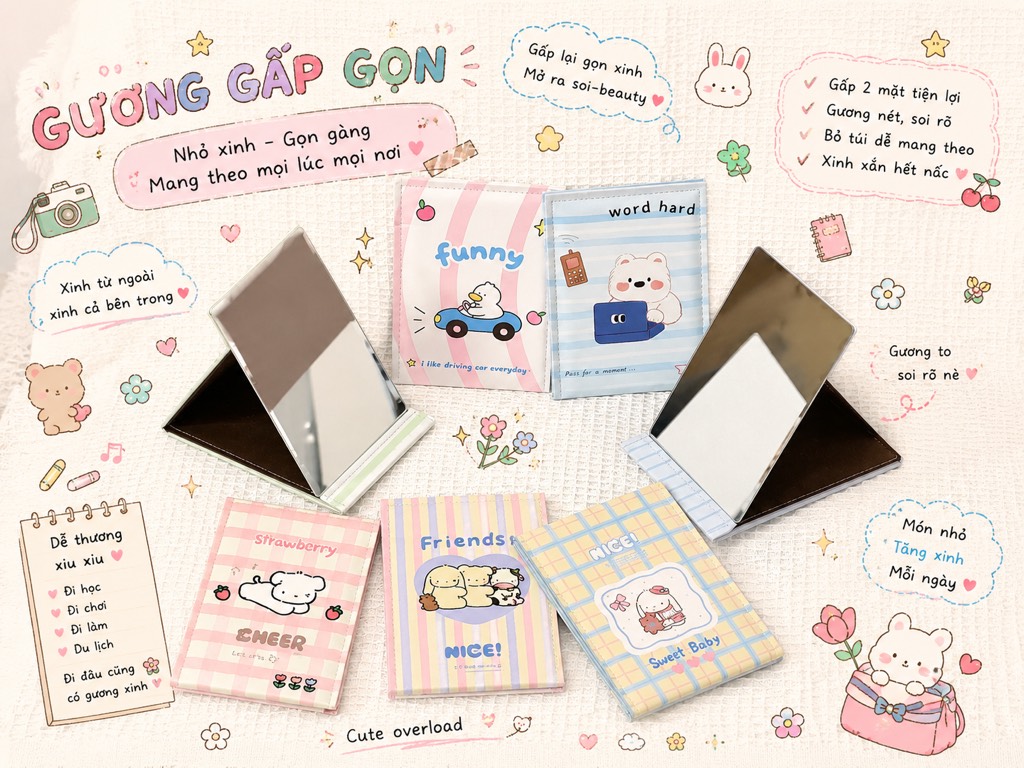 Gương Xếp Size 15*20.5*8cm RC4389