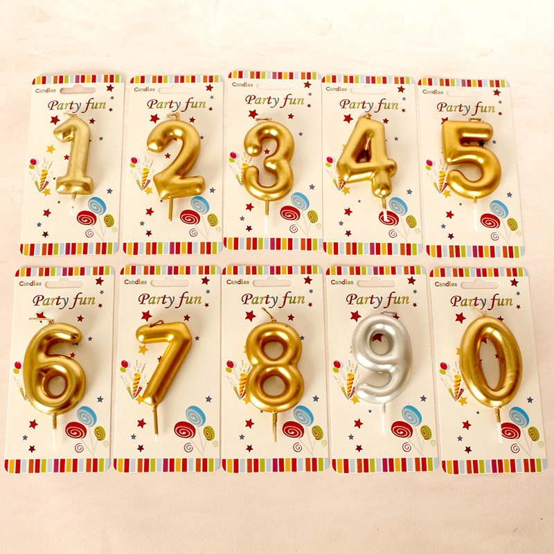 Nến Sinh Nhật Số Vàng RC2860