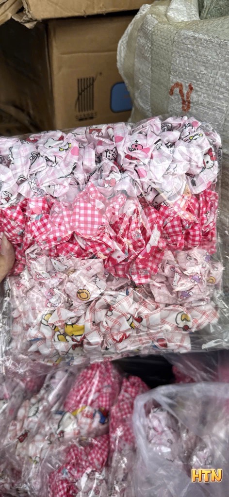 Scrunchies Kitty Vải In