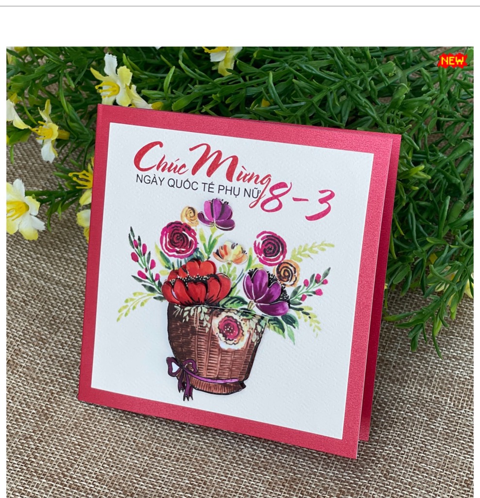 Set 10 Thiệp 8/3 Nhỏ Nổi ND0127
