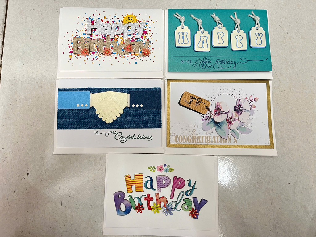 Set 10 Thiệp Thủ Công Sinh Nhật