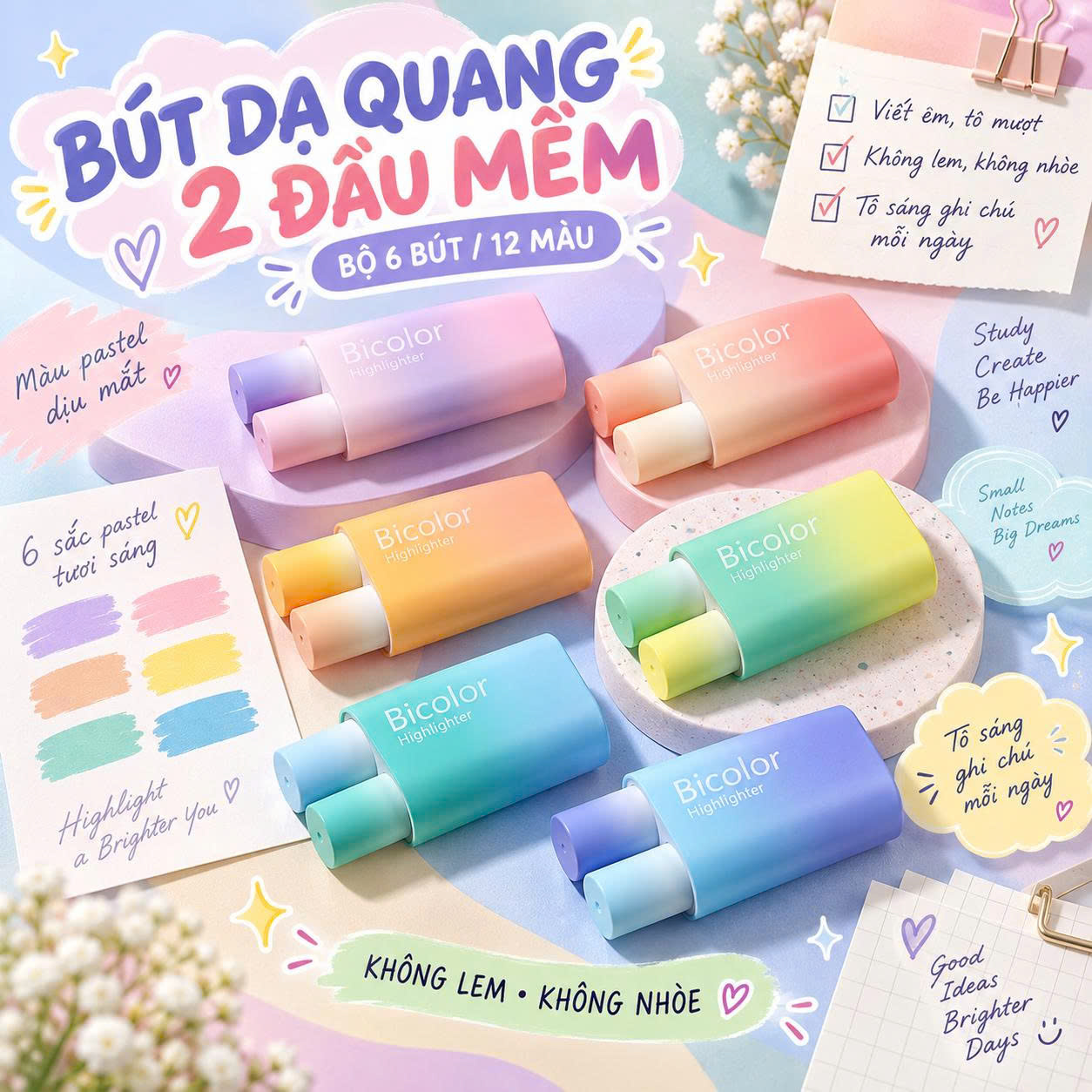 Hộp 6 Bút Dạ RCBUT138