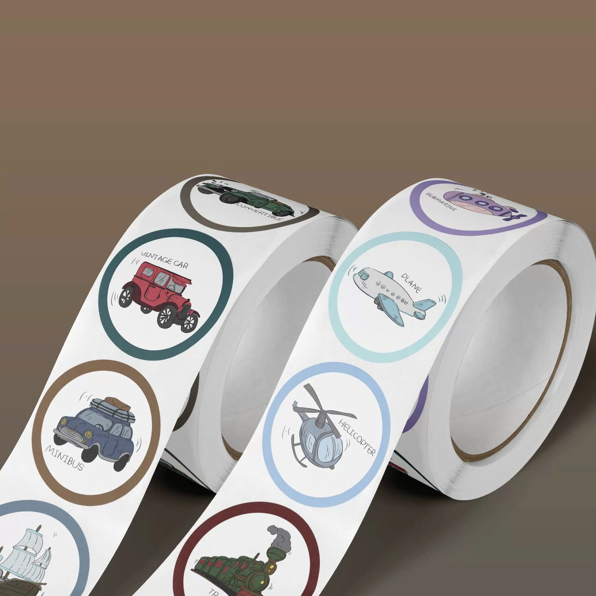 Cuộn 500 Sticker Hình Dán Xe Đẩy RCSTK469