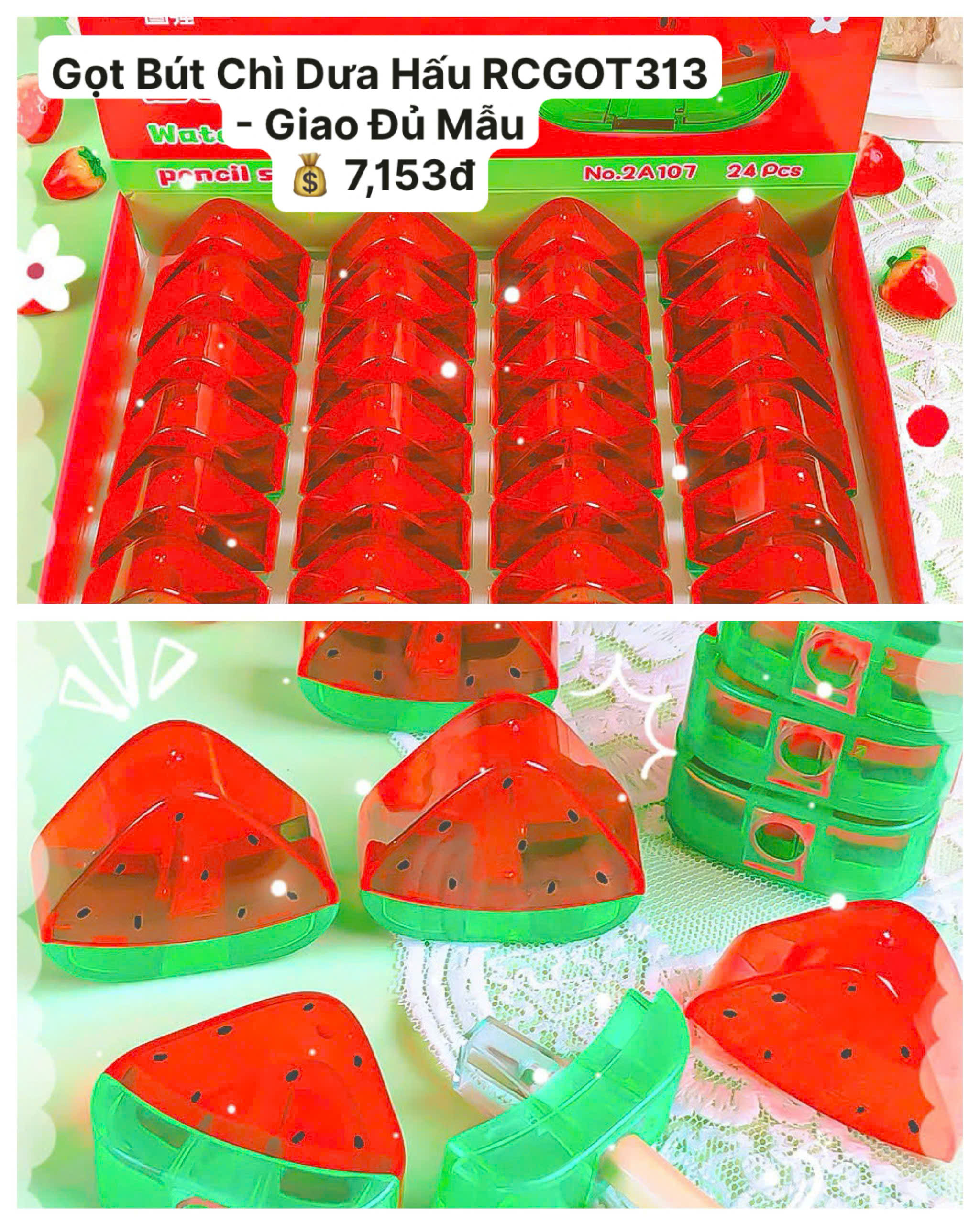 Gọt Bút Chì Dưa Hấu RCGOT313
