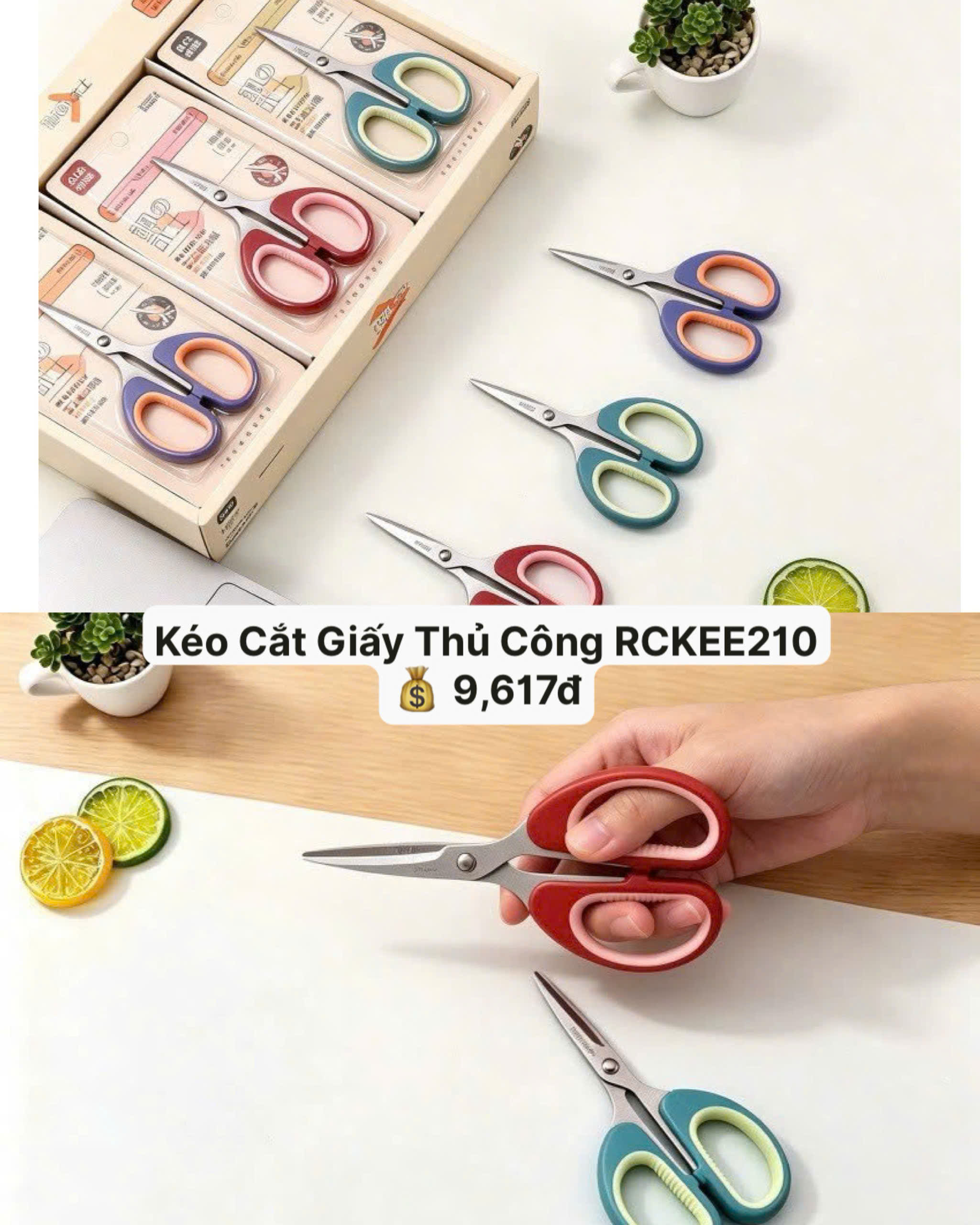 Kéo Cắt Giấy Thủ Công RCKEE210