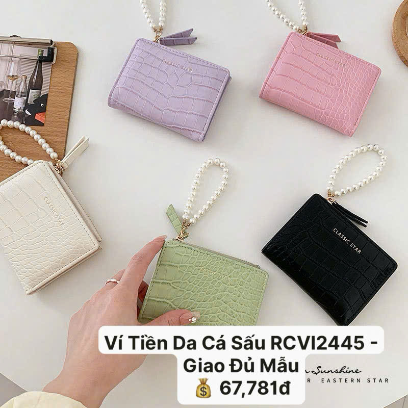 Ví Tiền Da Cá Sấu RCVI2445