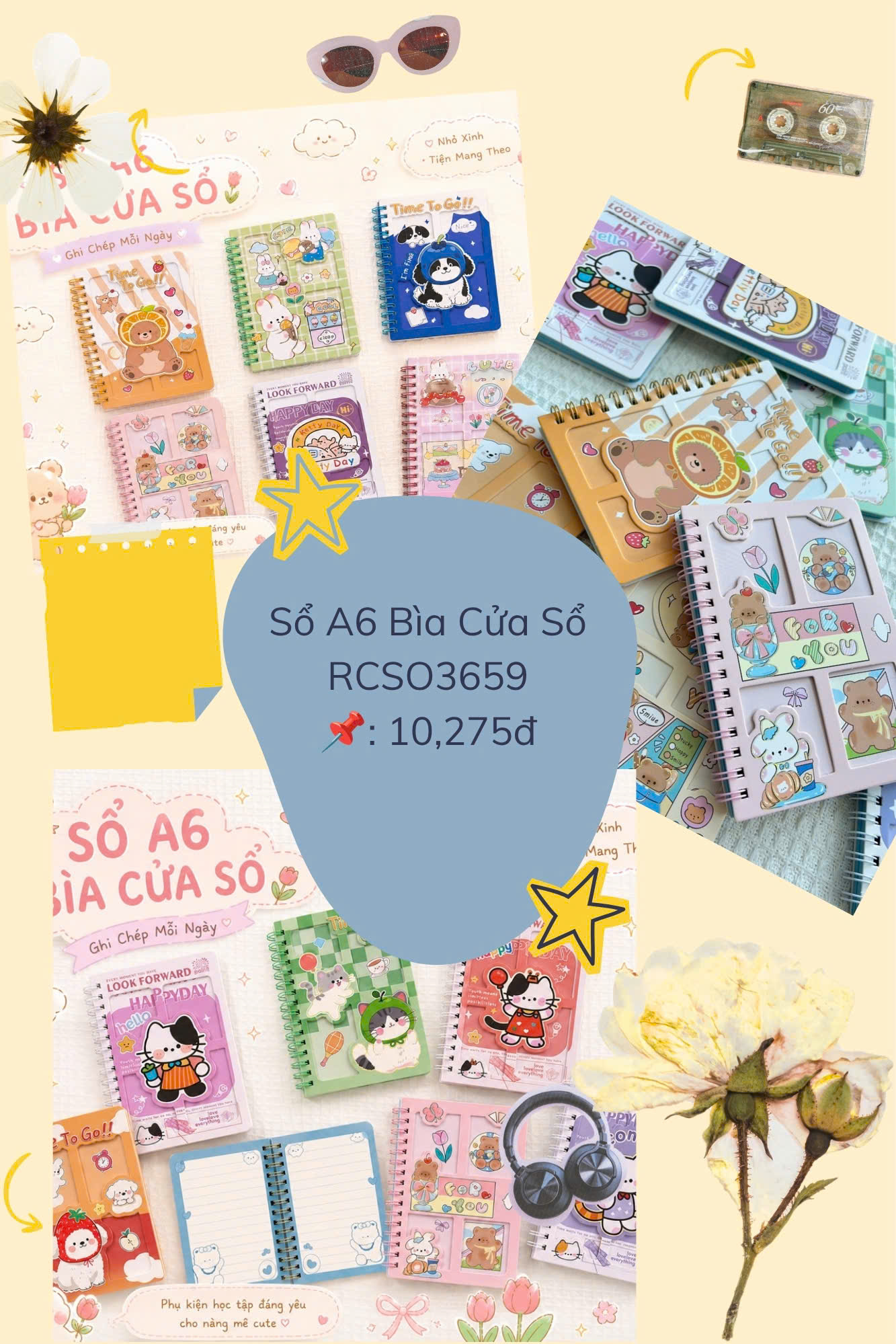 Sổ A6 Bìa Cửa Sổ RCSO3659