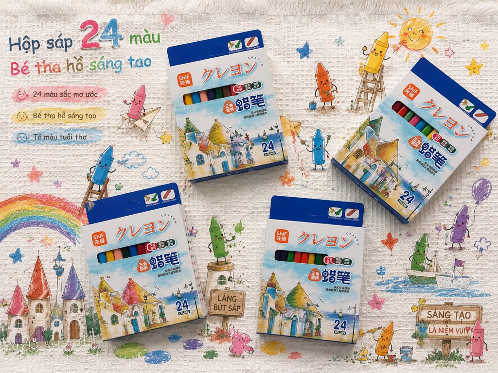 Bút Sáp Màu Học Sinh RCMAU0272