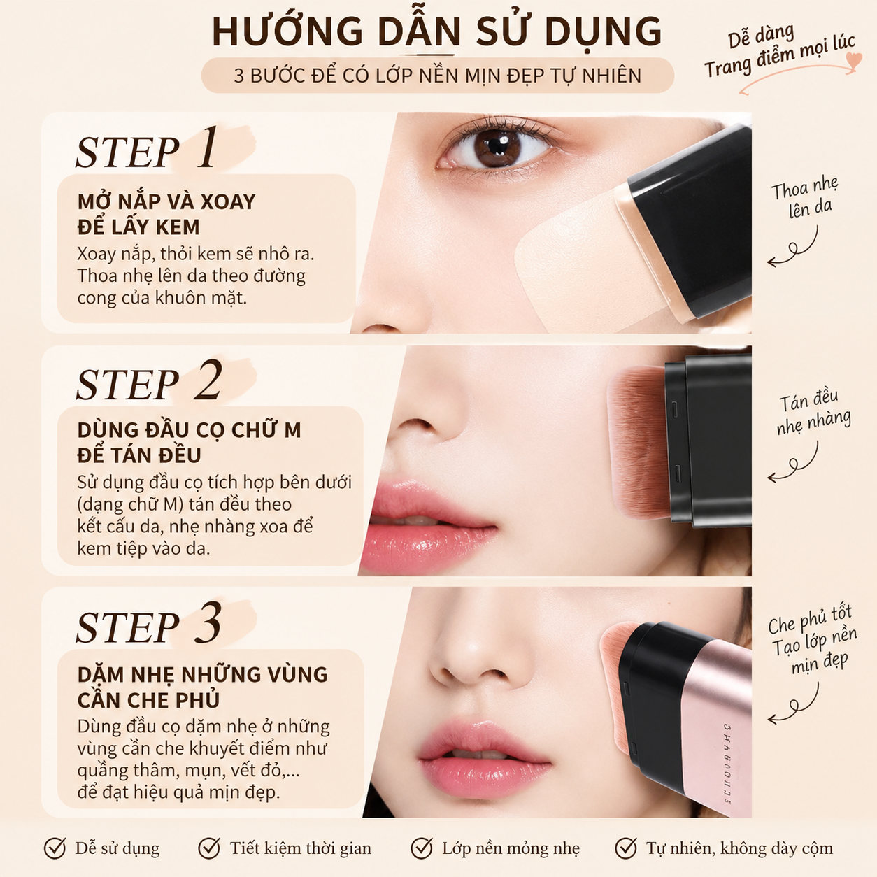 Kem Nền Dạng Thỏi Kakashow RCMP1920 - Giao Đủ Mẫu