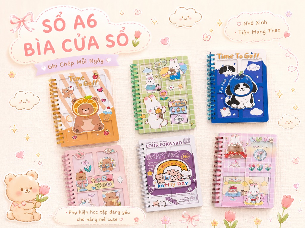 Sổ A6 Bìa Cửa Sổ