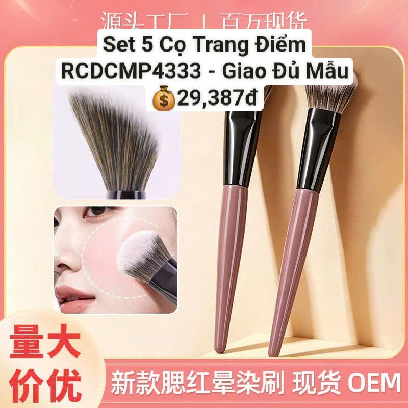 Set 5 Cọ Trang Điểm RCDCMP4333