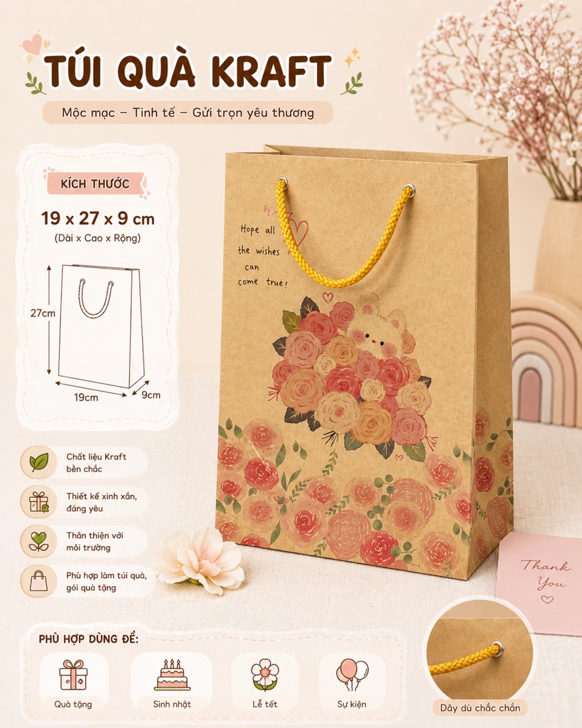 Set 10 Túi Quà K4 RCTQ192