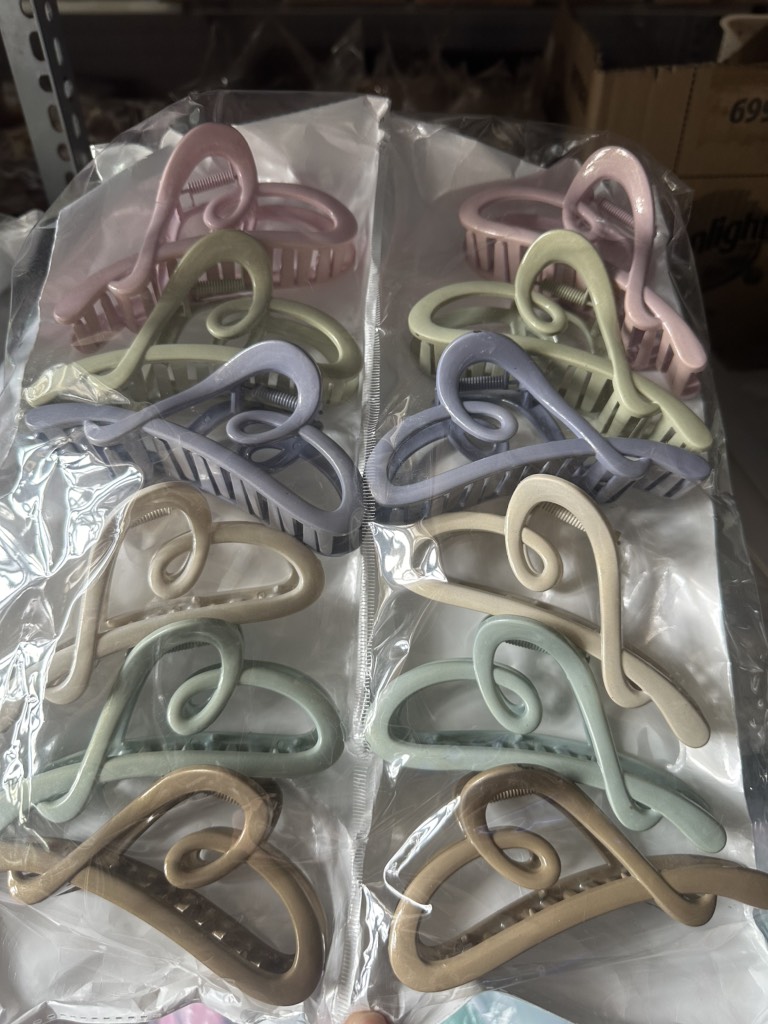 Set 12 Kẹp Nhựa Trơn RC1669