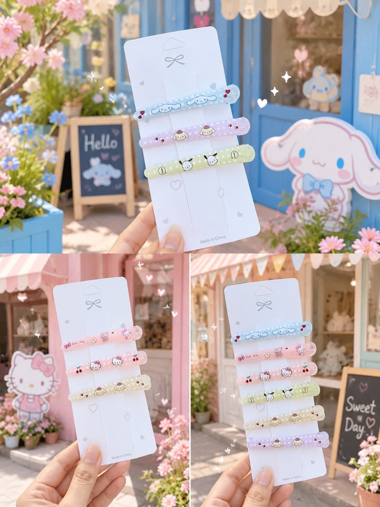 Set 10 Kẹp Mái Hoạt Hình RCKM3502