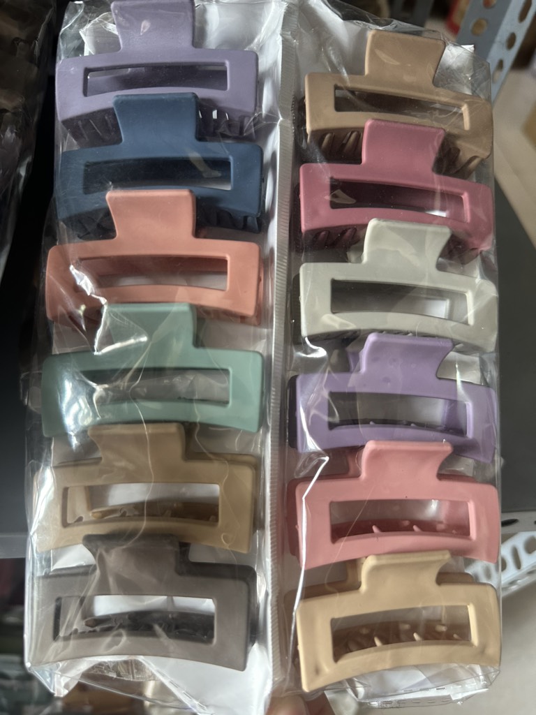 Set 12 Kẹp Nhựa Trơn RC1669