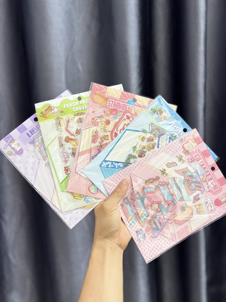 ( SET 10 ) Sticker Ngôi Nhà