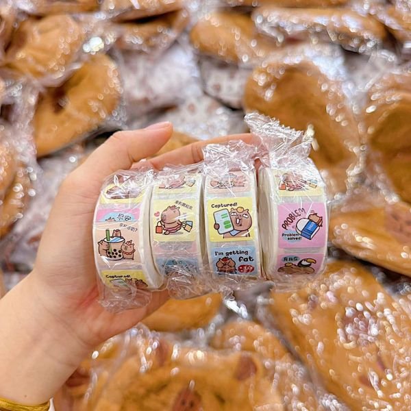 Hộp 24 Cuộn Sticker CapyBara RC0404
