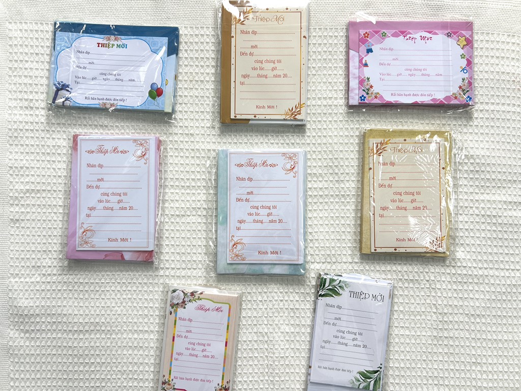 Thiệp Mời Sinh Nhật RCTHIEP01 (xấp 10c 1 mẫu )