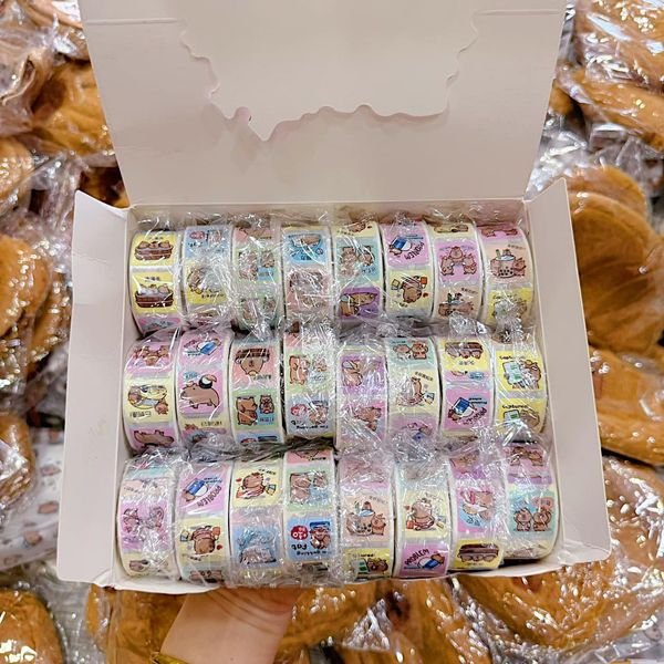 Hộp 24 Cuộn Sticker CapyBara RC0404