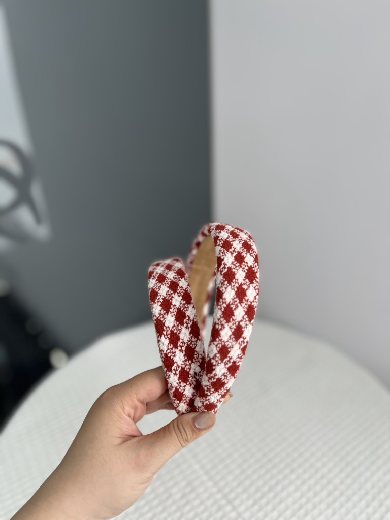Cài Tóc Caro Đỏ RC3941