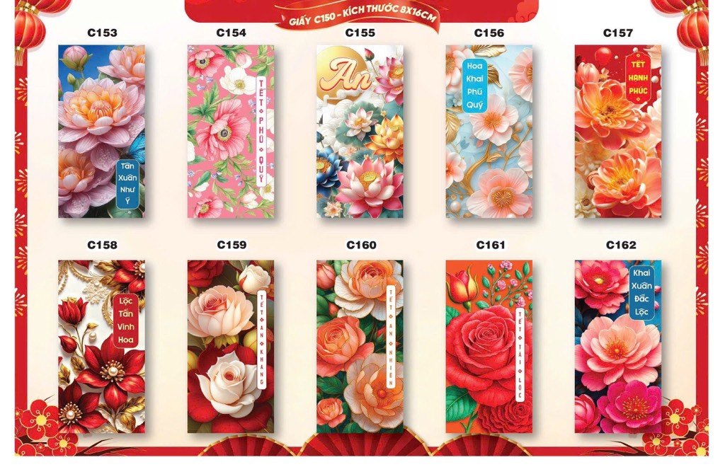 SET Bao Lì Xì Đủ Mẫu ( khoảng 100c)