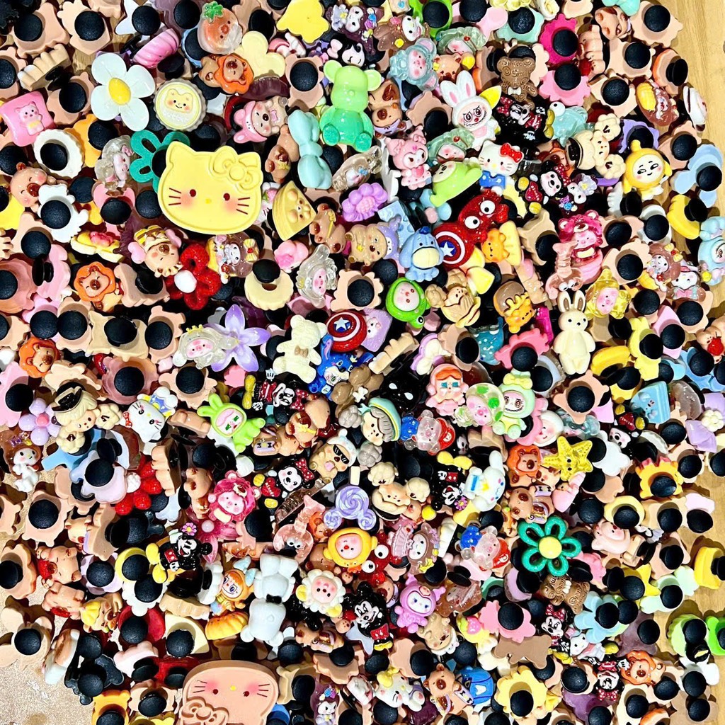 Set 50 Charm Nhựa Gắn Dép