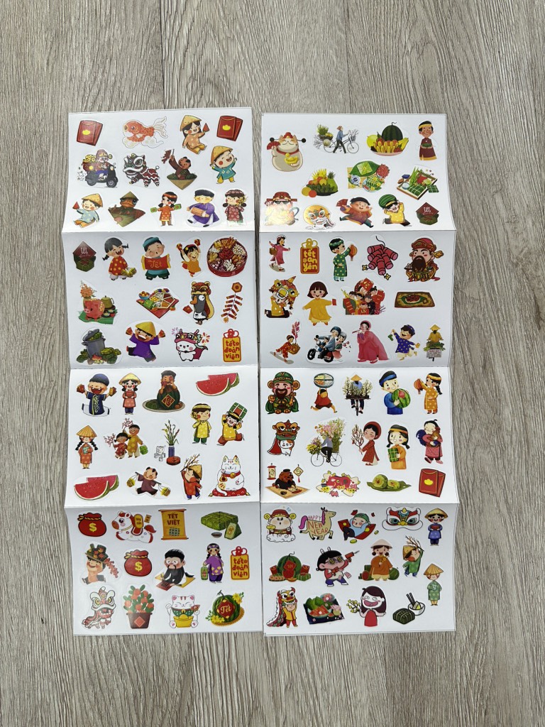 Sticker Trang Trí  Tết