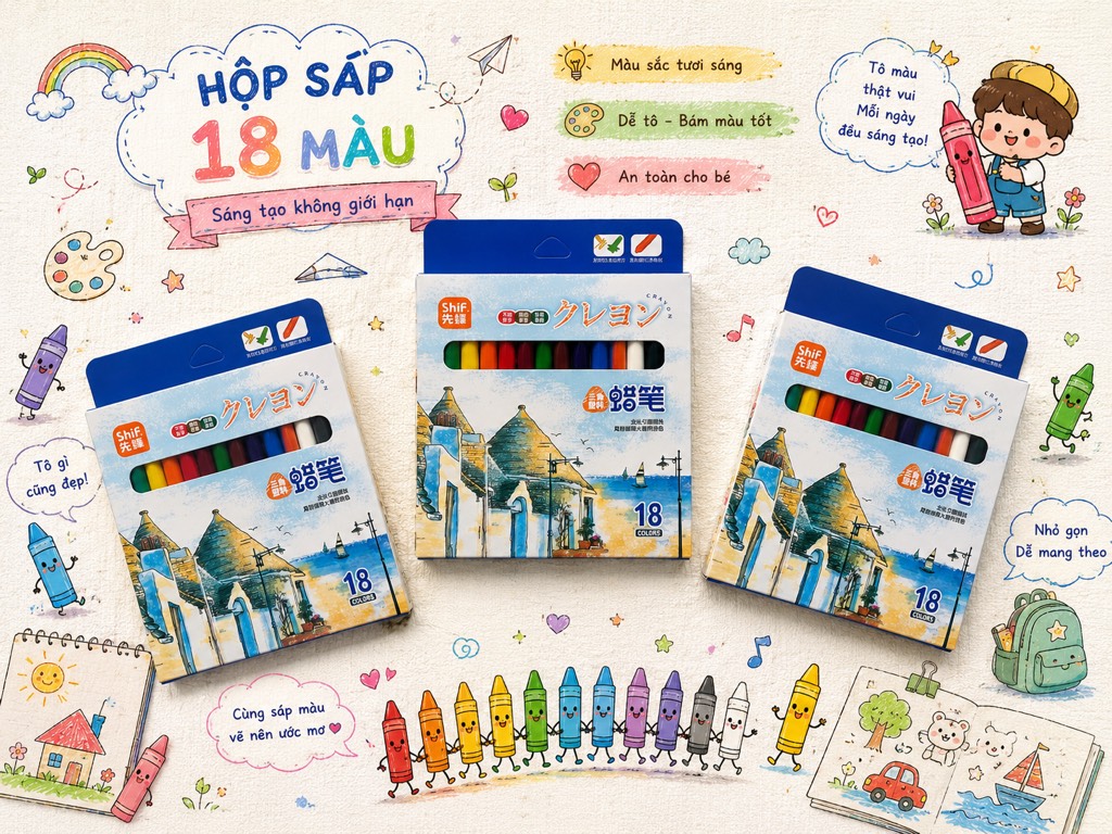 Bút Sáp Màu Học Sinh RCMAU0272