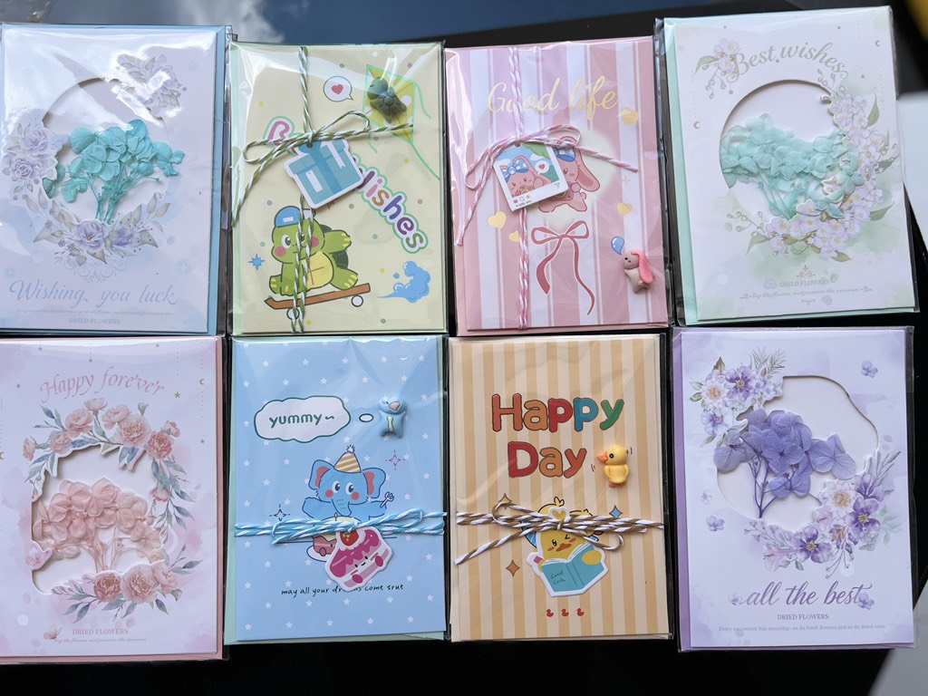 Set 10 Thiệp Hoa Mix Mẫu RC2632