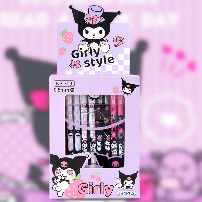 Hộp 12 Bút Bi Xoá Được Kuromi RC02406