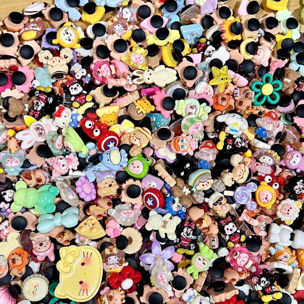 Set 50 Charm Nhựa Gắn Dép